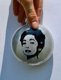 Joan Crawford Christmas tree ornament ~ Funny and unique gift for mother, aunt, cousin, bff, or your mommie dearest