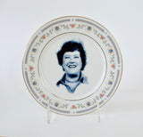 Funny Julia Child upcycled vintage china plate ~ Unique & hilarious gift for Mom, Sister, Grandma, Best Friends, Chefs or Cooking show lover