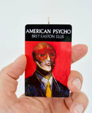 American Psycho ~ Book cover Christmas ornament ~ Gift for mom, dad, bff, literature lovers, Patrick Bateman or Bret Easton Ellis ~ Thriller