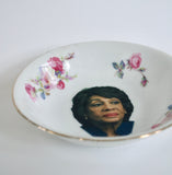 Unique vintage Maxine Waters plate ~ Upcycled one of a kind gift ~  Fun present for Mom, Grandma, Sister, Best Friend, or Congress woman
