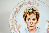 Funny Vintage Judge Judy plate ~ Upcycled and one of a kind ~ Great gift for Mom, Sister, Grandma, Best Friends, or Daytime TV watcher