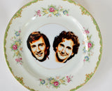 Hilarious vintage Perfect Strangers china plate ~ Upcycled one of a kind gift ~ Great present idea for Roommates, best friends, or Cousins