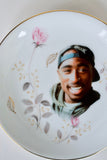 Funny Tupac Shakur vintage Plate ~Upcycled gift for Sister, Brother, Mom, Roommate, Best Friend, or Gangsta rap music fans