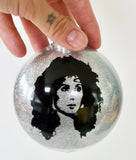 Merry Christmas Ornament ~ Moonstruck CHER Fans ~ Funny Decoration or present for mom, sister, grandma, best friend, boyfriend, & Sonny Bono