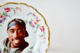 Funny Tupac Shakur vintage Plate ~Upcycled gift for Sister, Brother, Mom, Roommate, Best Friend, or Gangsta rap music fans
