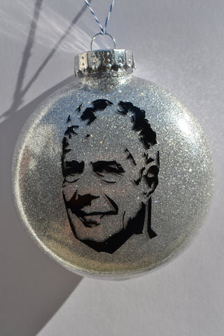 Anthony Bourdain RIP Christmas tree ornament ~ Unique gift for father, mother, best friend forever, co-worker, foodie or chef