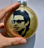 Jeff Goldblum ~ Ian Malcolm Jurassic Park ~ Funny Christmas Tree ornament ~  Unique gift for father, uncle, bro, coworker, bff or movie fan