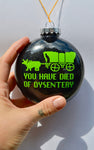 Oregon Trail 1980s video game ~ Funny Christmas Ornament ~ Unique present for Teachers, Nerds, co-worker, mom, dad, or best friend forever