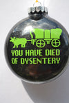 Oregon Trail 1980s video game ~ Funny Christmas Ornament ~ Unique present for Teachers, Nerds, co-worker, mom, dad, or best friend forever