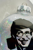 Stephen Hawking Christmas Tree Ornament ~ Unique gift for dad, mom, brother, best friend, science lover, professor or theoretical physicist