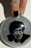 Stephen Hawking Christmas Tree Ornament ~ Unique gift for dad, mom, brother, best friend, science lover, professor or theoretical physicist