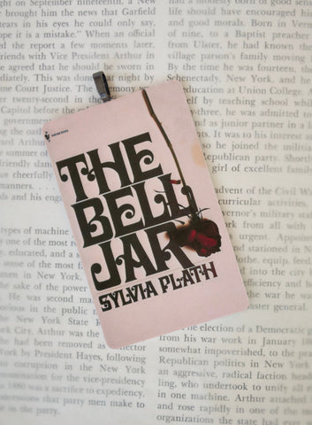 Sylvia Plath The Bell Jar ~ Vintage book cover Christmas ornament ~ Great gift for mom, bff, teacher/professor, English major or poetry nerd