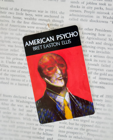 American Psycho ~ Book cover Christmas ornament ~ Gift for mom, dad, bff, literature lovers, Patrick Bateman or Bret Easton Ellis ~ Thriller