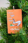 Green Eggs and Ham ~ Dr. Seuss children book cover Christmas Ornament ~ Cute gift for baby's first Christmas, teacher, or bookworm