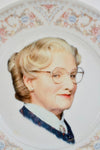 Funny Mrs. Doubtfire Vintage Plate ~ 1990s kids~ Unique gift for Sister, Brother, Mom, Dad, Aunt, Nanny or Robin Williams movie fan