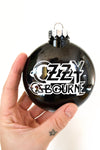 Ozzy Osbourne Black Christmas ornament ~  Unique gift for rock & roll dad, heavy metal mom, brother, Best Friend, or a Prince of Darkness