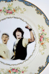 Bill and Ted's Excellent Adventure upcycled vintage plate ~ Weird & funny gift for dad, roommate, brother, mom, sister, bff, or Keanu Reeves