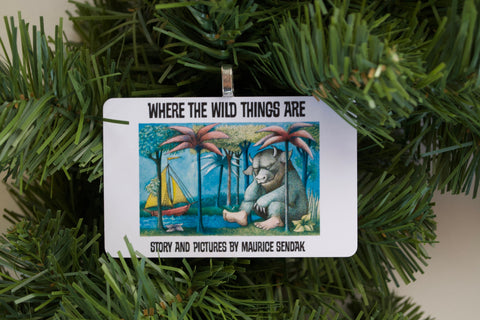 Where the Wild Things Are ~ Vintage children's book cover Christmas Ornament ~ Fun gift for son, daughter, school teacher, bookworm, or kids