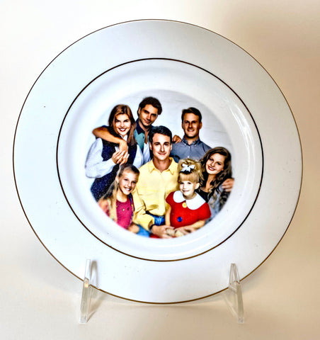 Funny Upcycled Vintage Dish ~ Full House commemorative plate ~ Unique gift for Mother, Grandma, Twins, Best Friends Forever, or Danny Tanner