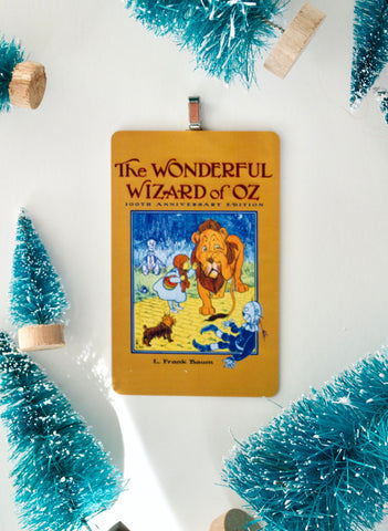 Vintage Wizard of Oz~ children's book cover Christmas Ornament ~ gift for son, daughter, Dorothy, scarecrow, teacher, bookworm, or readers