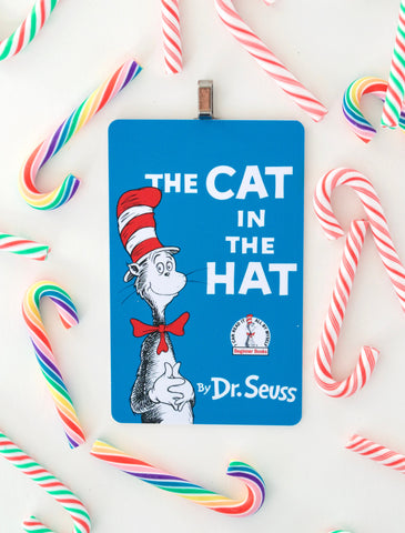 Cat in the Hat Dr. Seuss ~ children's book cover Christmas Ornament ~ gift for son, daughter, teacher, bookworms, or readers