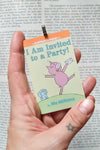 Piggie & Elephant I am Invited to a Party ~ book cover Christmas Ornament ~ gift for son, daughter, teacher, bookworms, readers, or Gerald