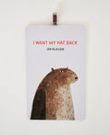 I Want My Hat Back Jon Klassen ~ book cover Christmas Ornament ~ Great gift for son, daughter, librarian, teachers, readers, or animal lover