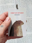 I Want My Hat Back Jon Klassen ~ book cover Christmas Ornament ~ Great gift for son, daughter, librarian, teachers, readers, or animal lover