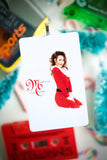 Mariah Carey Merry Christmas ~ Cassette Tape ornament ~ Funny gift for mom, boyfriend, girlfriend, best friend, teacher, or butterfly lover