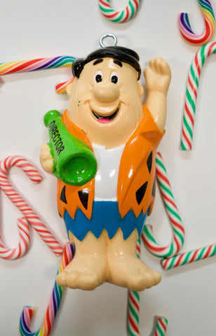 Fred Flintstone Christmas Ornament ~ vintage 1990s toy ~ perfect gift for mom, dad, aunt, uncle, boyfriend, Wilma, Pebbles or Barney Rubble