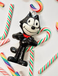 Felix the Cat ~ Vintage upcycled toy Christmas ornament ~ Perfect gift for Grandmother, Grandfather, Mom, Dad, Uncle, Aunt, cat lover or BFF