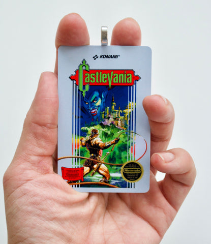 Castlevania Nintendo Christmas Ornament ~ vintage NES game ~ Funny Gift for brother, sister, girlfriend, dad, mom, old school 8 bit gamer