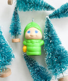 Cute Glo Worm figure Christmas tree ornaments ~ funny gift for mother, father, kid, neighbor, best friend forever, boyfriend or girlfriend