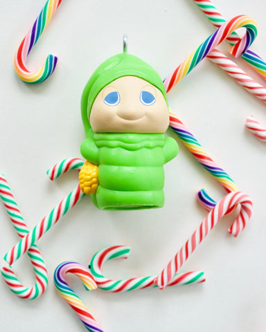 Cute Glo Worm figure Christmas tree ornaments ~ funny gift for mother, father, kid, neighbor, best friend forever, boyfriend or girlfriend