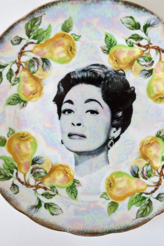 Funny Mommie Dearest Joan Crawford Vintage Plate ~  Hilarious gift for your best friend, sister, coworker, Faye Dunaway or Mommy Dearest