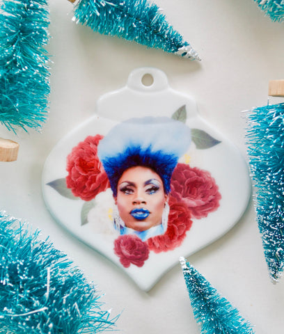 Monét Exchange ~ Funny Drag Queen Christmas tree ornament ~ Hilarious gift for Drag Race lovers, mom, kings, queens, or best friends forever