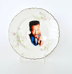 Arsenio Hall upcycled vintage China dish ~ Funny gift for Girlfriend, Brother, Boyfriend, Mom, Dad, best friend or Late Night TV show fan