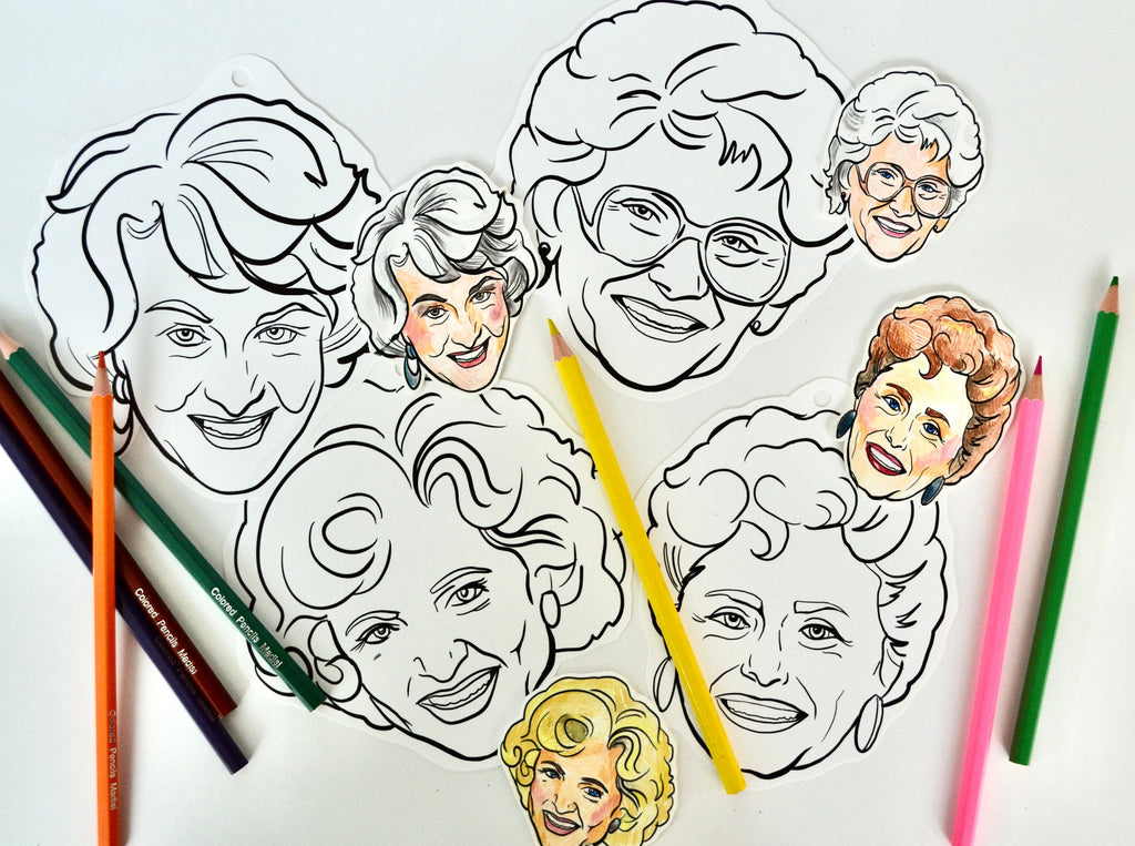 Golden Girls Do it Yourself Shrinky Dink Ornament Kit ~ DIY Adult Craft Kit  ~ Funny birthday gift for Mom, Best Friend, CoWorker, or Dorothy